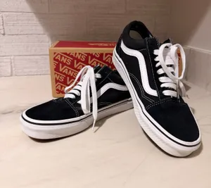 Vans Old Skool Low-Top Sneakers Black Skater Skateboard Retro thumbnail 1