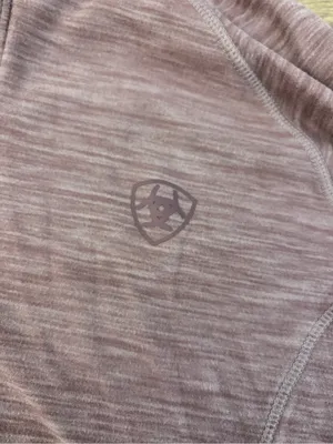 Ariat Laguna Quarter Zip Ladies Long Sleeve Top Twilight Mauve thumbnail 4