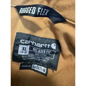 Carhartt Brown Solid Relaxed Fit Coverall Jumpsuit BN6071-W Rugged Flex Canvas thumbnail 7