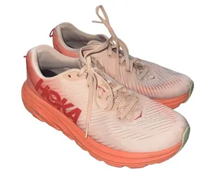 HOKA One One Rincon 3 Women’s 9B Pink Coral Lightweight Running Shoes thumbnail 1