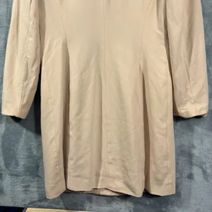 Vintage INC Beige Double Breasted Pure New Wool Trench Coat Size 10, Leopard thumbnail 13