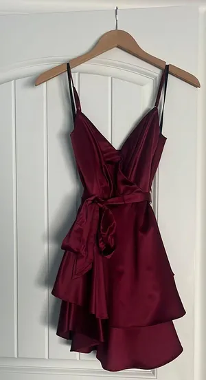 Red mini dress thumbnail 1