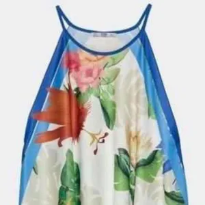 Zara Floral Scarf Tops. NWT. LARGE. thumbnail 1