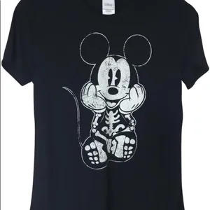 Disney Halloween Time Mickey Mouse Skeleton Graphic Tee Small thumbnail 2