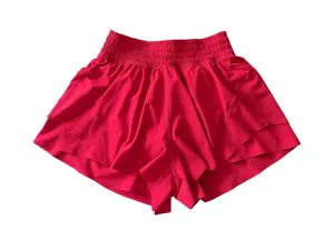 NWOT-LULULEMON-Shake it off high rise running shorts-women’s size xs Lightweight, four way stretch, sweat wicking, quick drying, built in liner, color is raspberry Measurements: Waist: side to side 12-15 inches Rise: 10 inches thumbnail 1