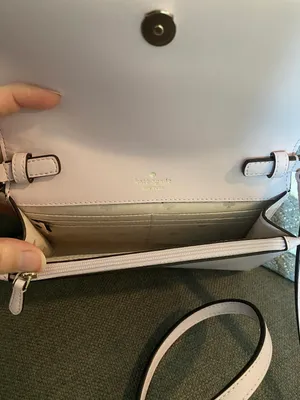 New York Perry Leather Crossbody Bag Pale Amethyst thumbnail 8
