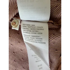 LOGO By Lori Goldstein Embroidered Scallop Hem Blouse Tunic Mauve Cotton‎ Sz Large thumbnail 7