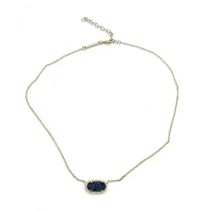 Kendra Scott Indigo Blue Drusy 18 inches Length thumbnail 2