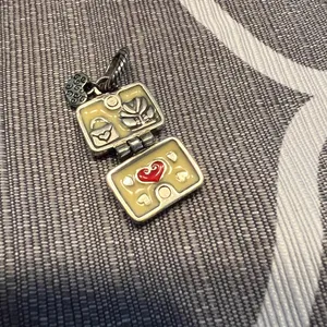 Brighton Bon voyage Suitcase Locket Charm Opens - Italy, Paris, London thumbnail 3