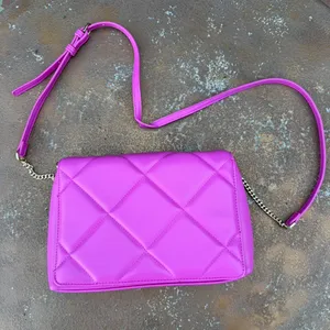 Target NWOT A New Day hot pink quilted puffy crossbody bag thumbnail 1