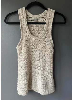 Aerie Stylish Crocheted Tank Top - Perfect for Summer thumbnail 1