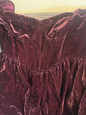 Altar'd State Velvet‎ Sweetheart Mini Dress - Dark Purple thumbnail 3