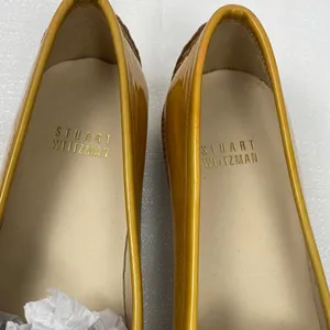 Stuart Weitzman Mustard Yellow Loafers Size 7 M thumbnail 3