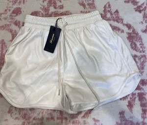 Shinestar Vegan Leather Shorts thumbnail 1