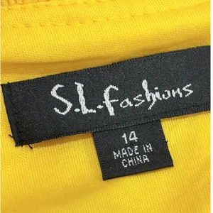 S.L. Fashions Yellow Tiered Ruffle Dress Beaded‎ Neckline 14 Vacation thumbnail 3