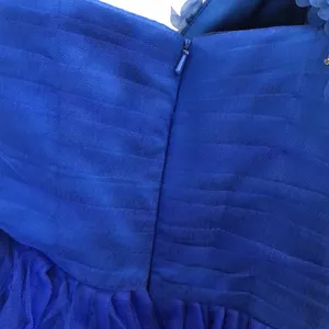 Royal Blue Floral One-Shoulder Homecoming Formal Dress thumbnail 5