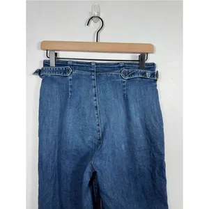 MOTHER Cinch Greaser Ankle Jeans Dark Stormy Night‎ Wide Leg Size 28 thumbnail 7
