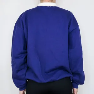 Vintage 90s Purple Floral Gazebo Graphic Collared Sweatshirt thumbnail 7