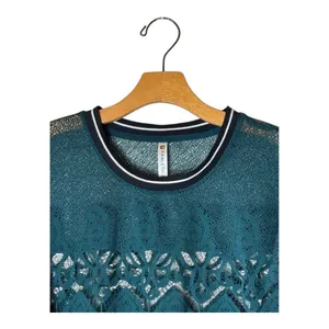 Fabletics Shirt Women Large Green‎ Spruce Sophie Lace Tunic Athleisure Yoga thumbnail 5