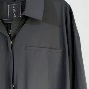 Nike 24.7 Dri-FIT Women's Oversized Button Down Woven Shirt Black NWT Size Large thumbnail 7