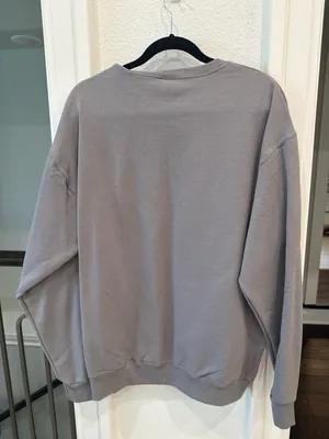 Jerzees Nublend Gray “Made to Worship” Embroidered Sweatshirt Large NWT thumbnail 5