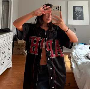 Alpha Phi Baseball Jersey Black Size L thumbnail 1