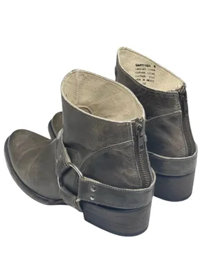 FREEBIRD by Steven aso Free People 𖤐 Santiago Distressed Leather Booties Boots 𖤐 Taupe thumbnail 7