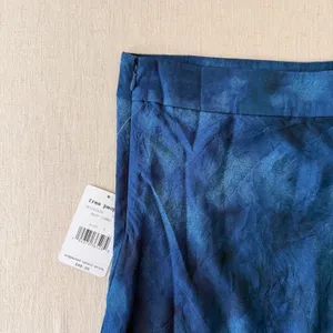 Free People Martine Flirt Tie Dye‎ Mini Skirt Navy Blue Womens Size 6 NWT boho thumbnail 2