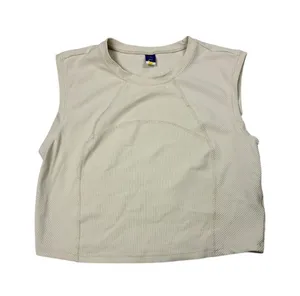 Old Navy powersoft go dri cream cropped performance tank. Size M. athletic thumbnail 1