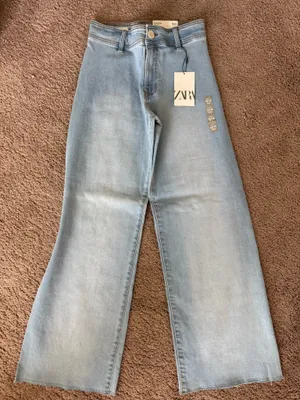 ZARA Jeans Wide-Leg High-Waisted thumbnail 1