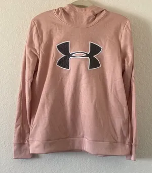 Under Armour Pink Cowl Neck Sweater‎ Size L thumbnail 1