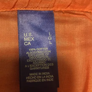 Very sheer cover shirt Orange Size L thumbnail 10