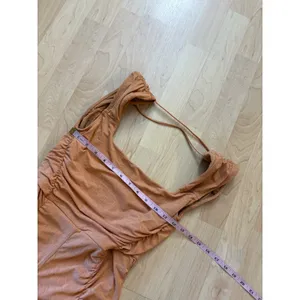 FREE PEOPLE FP Movement Pirouette Flare Jumpsuit in Orange‎ Size Small thumbnail 8