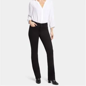 NYDJ Women's Barbara Bootcut Jeans Midrise Non Ripped Black Size 2 #761 thumbnail 3