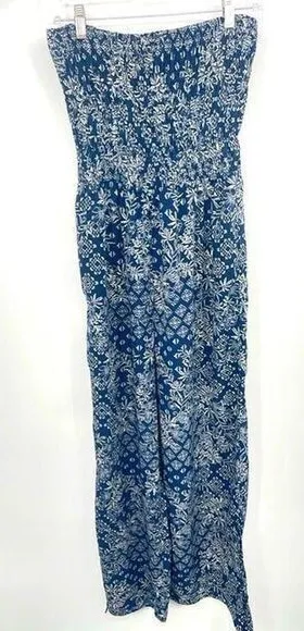 Timing size Large one piece blue and white wide‎ leg pants thumbnail 1