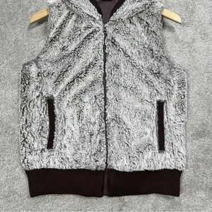 Patagonia Women’s Conejo Vest Hooded Fleece Fuzzy Full Zip in Java Brown Size S thumbnail 5