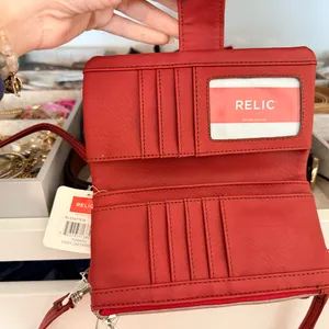 Relic Tomato Red Women's Bag / Checkbook with long & short strap thumbnail 4