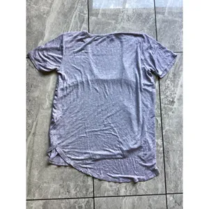 Three Bird Nest Womens Deep Scoop Neck High Low Hem T-Shirt Heather Purple Small thumbnail 5