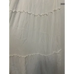 Juniors Size XL White Maxi Dress with Crochet Detail Bride Beach Sundress Thin thumbnail 4