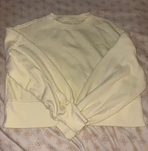 Oversized cropped aerie crew neck  thumbnail 1