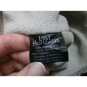 Lost Horizons Beanie Womens Floral Hat OSFM Multicolor Nepal Wool Fleece Lined thumbnail 4