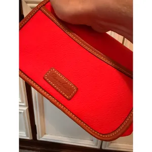 Dooney & Bourke Crossbody Bag Women Small Red Pebbled Leather Vintage Classic thumbnail 5