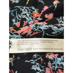 Free People FP One Floral Lace Slip Dress – Women’s Small – Black Multicolor thumbnail 4