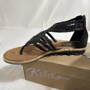Rebel Sugar Black Sandals Womens 7M thumbnail 3
