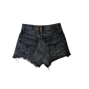 Ariat Denim Ultra High Rise Tomboy Shorts Jazmine Black Pittsburg Size 26 thumbnail 3