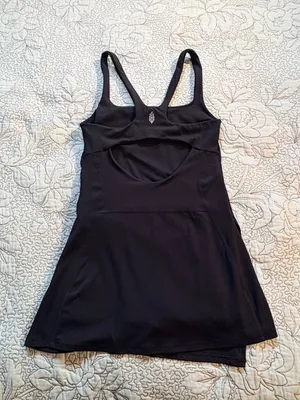 💥FP Movement Never Better Black Active Mini Dress Built-In Shorts Sz S🧡 thumbnail 5
