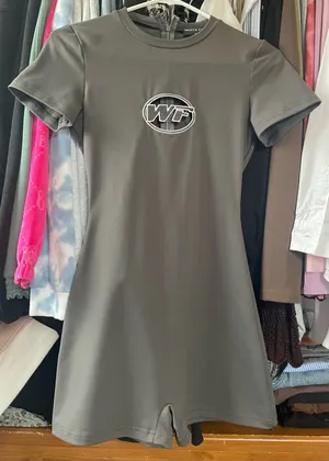 NWT White Fox Seasonal Love Playsuit Charcoal Romper thumbnail 3