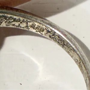 VINTAGE STERLING 925‎ SILVER VIBRANT ABALONE SHELL Size 7 thumbnail 3