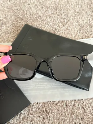 NIB Quay Game Over 49mm Square Sunglasses black smoke polarized unisex thumbnail 11