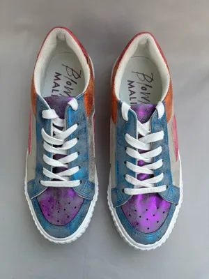 Blowfish Malibu Mens 8.5 Multicolor Colorblock Breathable Lace-Up Sneakers thumbnail 5